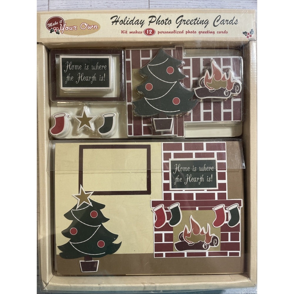 Wilton Make‎ It Your Own Holiday Photo Greeting Cards Kit NITB NOS Kit Makes 12
